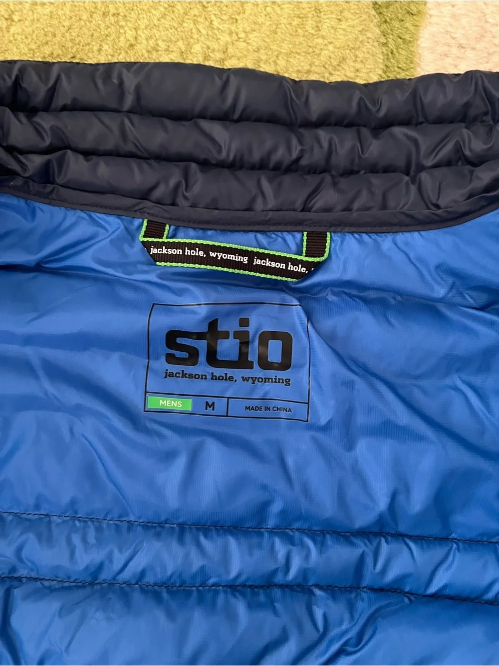Stio Mens M Down Puffer Vest Black Pertex Goose Down Jackson Hole Branded